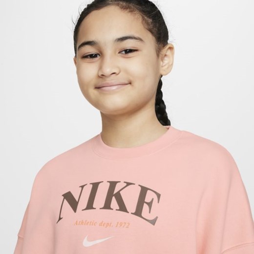 Bluza dresowa z dzianiny dla dużych dzieci (dziewcząt) Nike Sportswear Trend - Nike S Nike poland