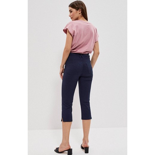 3709 Spodnie rybaczki lyocell, Kolor granatowy, Rozmiar S, Moodo 3XL Primodo