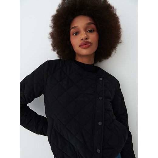 Mohito - Kurtka bomberka z asymetrycznym zapięciem - Czarny Mohito 34 Mohito