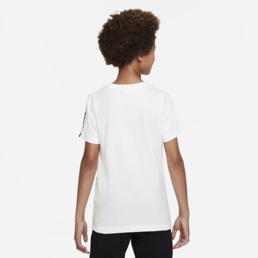 T-shirt dla dużych dzieci (chłopców) Nike Sportswear Repeat - Biel Nike XS Nike poland