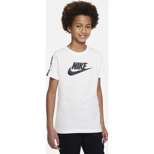 T-shirt dla dużych dzieci (chłopców) Nike Sportswear Repeat - Biel Nike M Nike poland