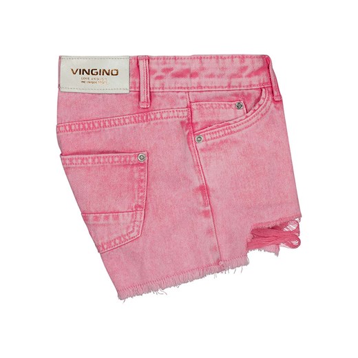 Szorty dżinsowe w kolorze jaskraworóżowym Vingino 152 okazja Limango Polska