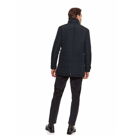 Pikowany płaszcz z tkaniny hydrofobowej Top Secret XL promocyjna cena Top Secret