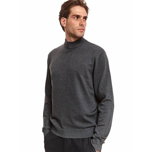Gładki sweter z półgolfem Top Secret XL okazyjna cena Top Secret