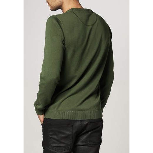 edc by Esprit ESSENT Sweter zielony zalando zielony klasyczny