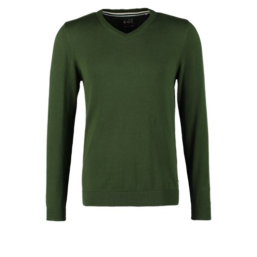 edc by Esprit ESSENT Sweter zielony zalando szary abstrakcyjne wzory