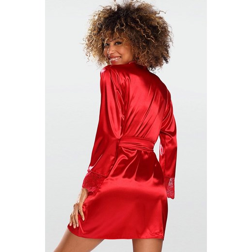 Hazel podomka/szlafrok, Kolor czerwony, Rozmiar XS, DKaren ze sklepu Intymna w kategorii Szlafroki damskie - zdjęcie 141548393