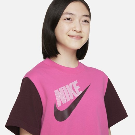 Luźny T-shirt do tańca dla dużych dzieci (dziewcząt) Nike Sportswear Essential - Nike L Nike poland