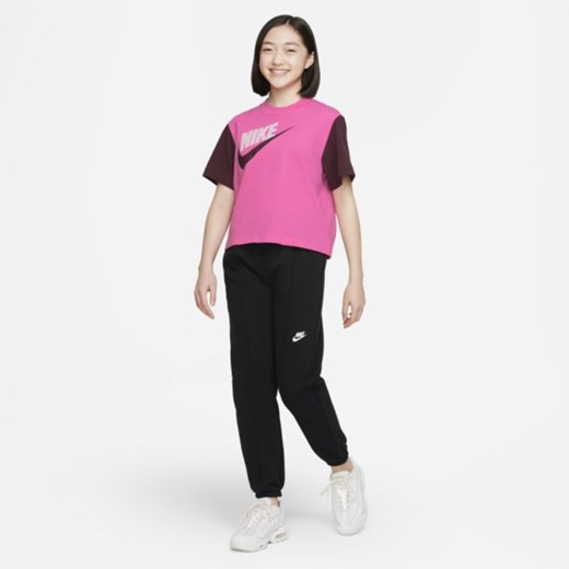 Luźny T-shirt do tańca dla dużych dzieci (dziewcząt) Nike Sportswear Essential - Nike XS Nike poland