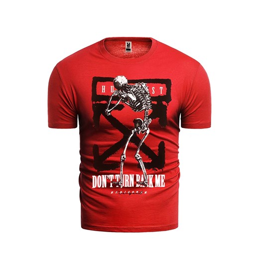 koszulka t-shirt 14-485 czerwona Risardi XL Risardi
