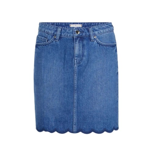 spódniczka damska tommy hilfiger niebieska jeansowa ze sklepu Royal Shop w kategorii Spódnice - zdjęcie 141563792