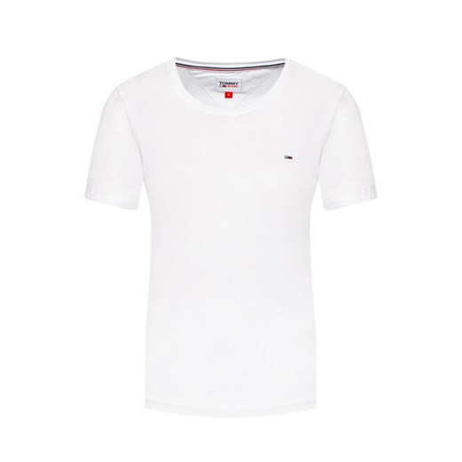 T-SHIRT DAMSKI TOMMY JEANS DW0DW06901 BIAŁY (XS) Tommy Hilfiger L wyprzedaż Royal Shop