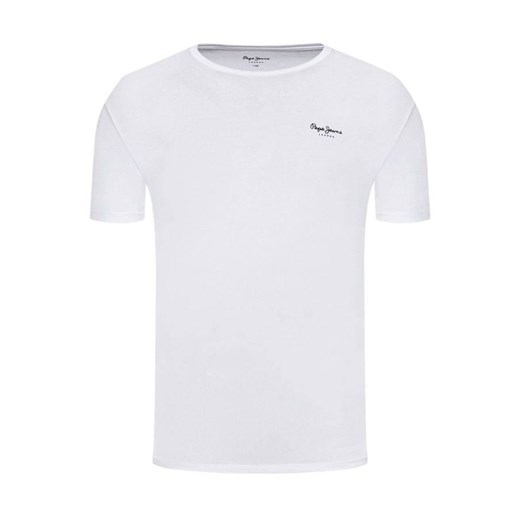 t-shirt męski pepe jeans pm508212 biały ze sklepu Royal Shop w kategorii T-shirty męskie - zdjęcie 141566034