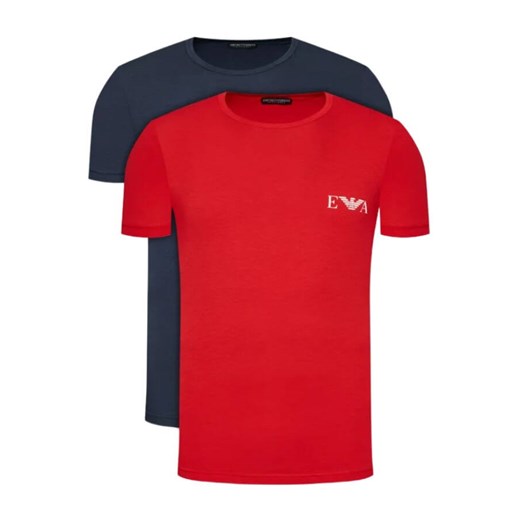 t-shirt męski emporio armani 111670 2r715 granatowy/czerwony 2 pack ze sklepu Royal Shop w kategorii T-shirty męskie - zdjęcie 141566633