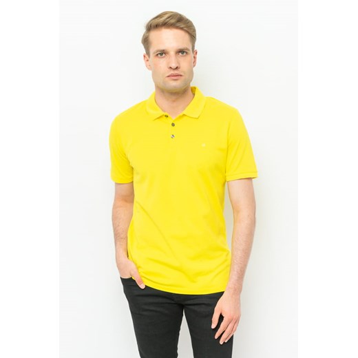 polo męskie calvin klein jeans j3ej303832 żółte ze sklepu Royal Shop w kategorii T-shirty męskie - zdjęcie 141567412