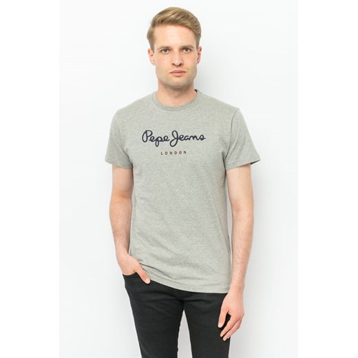 t-shirt męski pepe jeans pm508208 szary ze sklepu Royal Shop w kategorii T-shirty męskie - zdjęcie 141567473