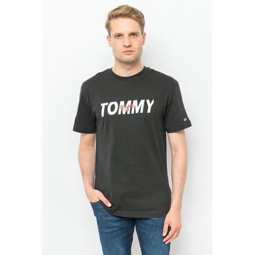 T-SHIRT MĘSKI TOMMY JEANS DM0DM09481 CZARNY (S) Tommy Hilfiger XXL okazyjna cena Royal Shop