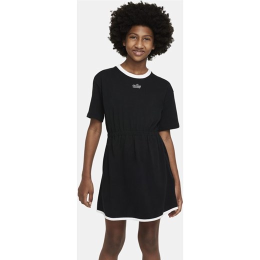 Sukienka dla dużych dzieci (dziewcząt) Nike Sportswear Icon Clash - Czerń Nike XS Nike poland