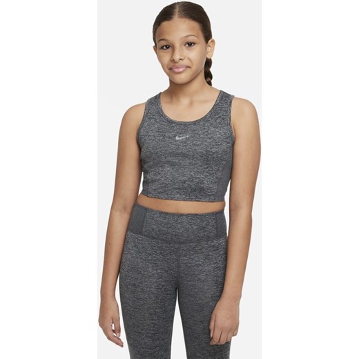 Koszulka bez rękawów dla dużych dzieci (dziewcząt) Nike Yoga Dri-FIT - Szary Nike XS Nike poland
