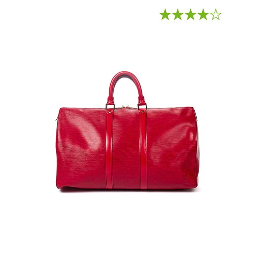 Skórzana torba "Keepall" w kolorze czerwonym - 48 x 28 x 20 cm Louis Vuitton onesize Limango Polska