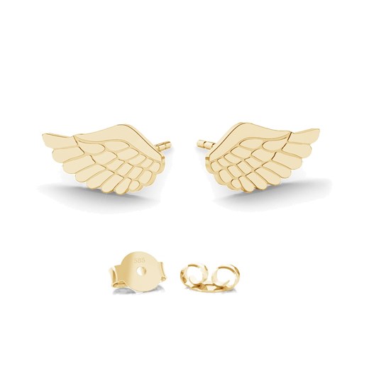 Złote kolczyki skrzydła anioła au 585 : Złoto - próba - Próba 585 (14K) Giorre uniwersalny GIORRE
