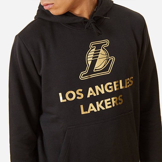 Bluza męska New Era Los Angeles Lakers Metallic Logo Black Hoodie12893103 New Era M sneakerstudio.pl