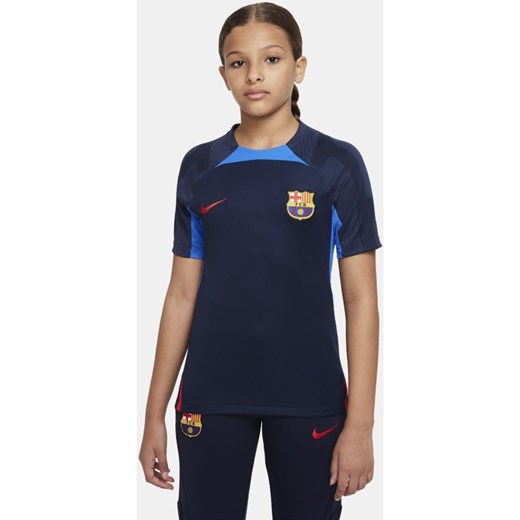 Koszulka piłkarska z krótkim rękawem dla dużych dzieci Nike Dri-FIT FC Barcelona Nike M Nike poland