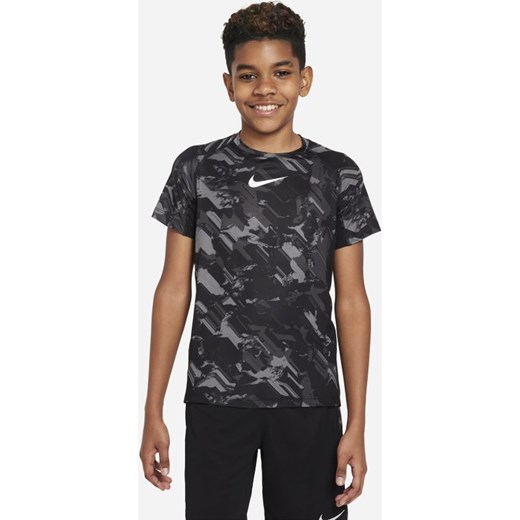 Koszulka treningowa dla dużych dzieci (chłopców) Nike Pro Dri-FIT - Czerń Nike S Nike poland