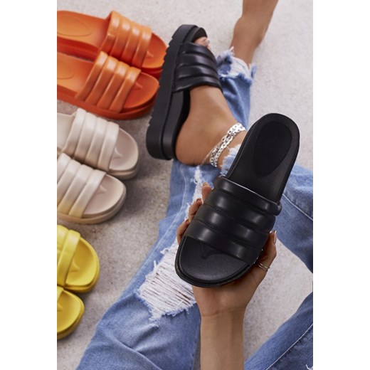 Czarne Klapki Noeris Renee 41 promocyjna cena renee.pl