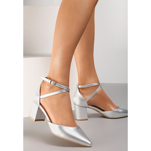 Srebrne Czółenka Polene Renee 41 renee.pl