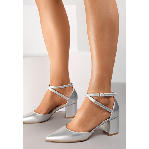 Srebrne Czółenka Polene Renee 36 renee.pl
