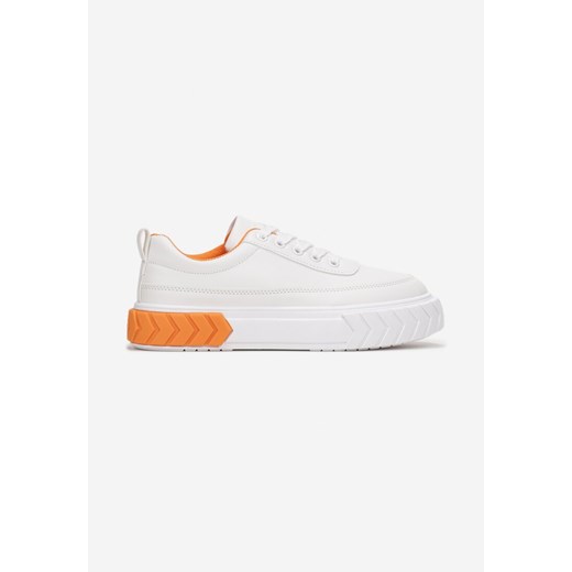 Biało-Pomarańczowe Sneakersy Aegippe Renee 39 renee.pl