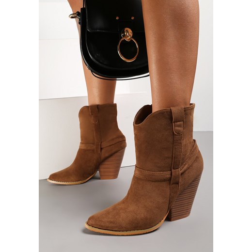 Brązowe Botki Ramsgate Renee 39 renee.pl okazyjna cena