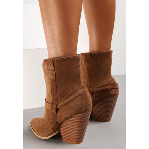 Brązowe Botki Ramsgate Renee 41 okazja renee.pl