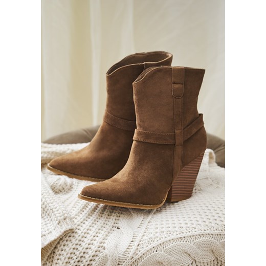 Brązowe Botki Ramsgate Renee 40 renee.pl okazyjna cena