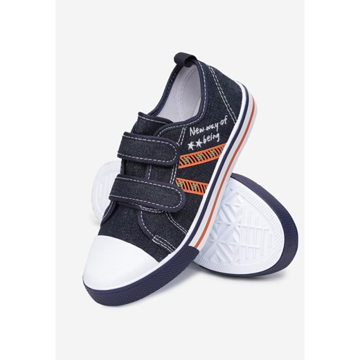 Granatowe Trampki Clarelia 33 okazja born2be.pl