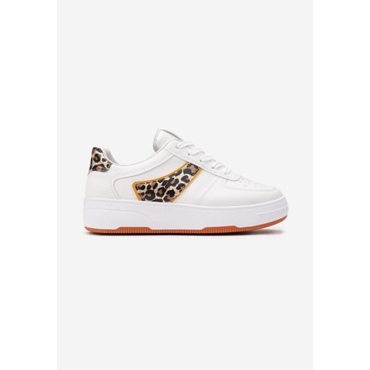 Biało-Panterkowe Sneakersy Phellythia 37 born2be.pl