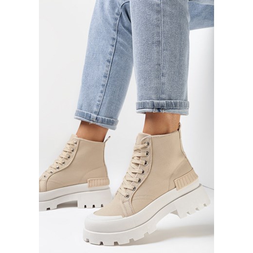 Beżowe Trampki Olamia 40 born2be.pl