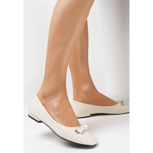 Beżowe Balerinki Achedeia 36 born2be.pl