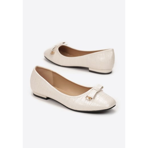 Beżowe Balerinki Achedeia 38 born2be.pl