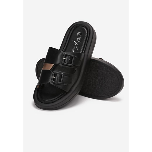 Czarne Klapki Sophine 40 born2be.pl