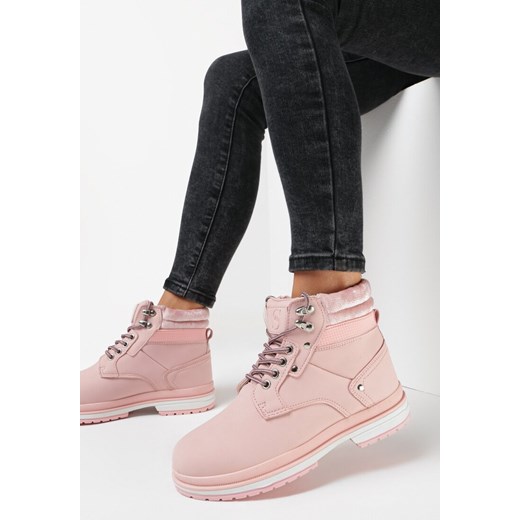Różowe Traperki Sooth 37 okazyjna cena born2be.pl