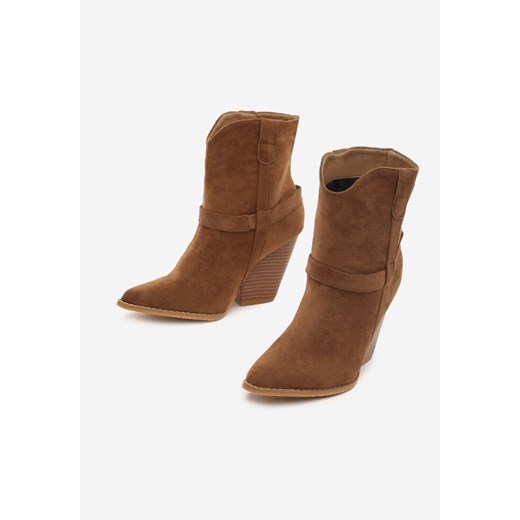 Brązowe Botki Prestons 40 born2be.pl