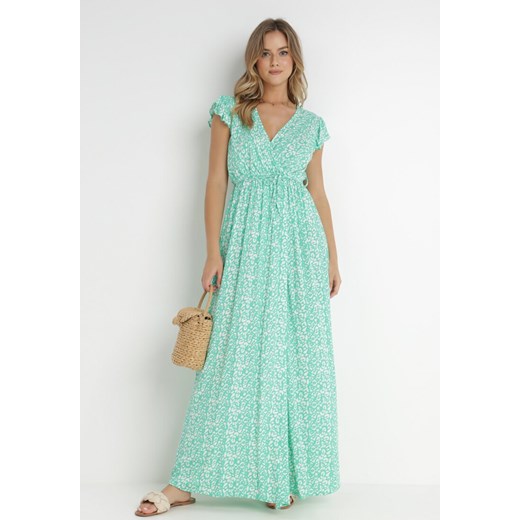 Zielona Sukienka z Wiskozy Kephestra ze sklepu Born2be Odzież w kategorii Sukienki - zdjęcie 141713623
