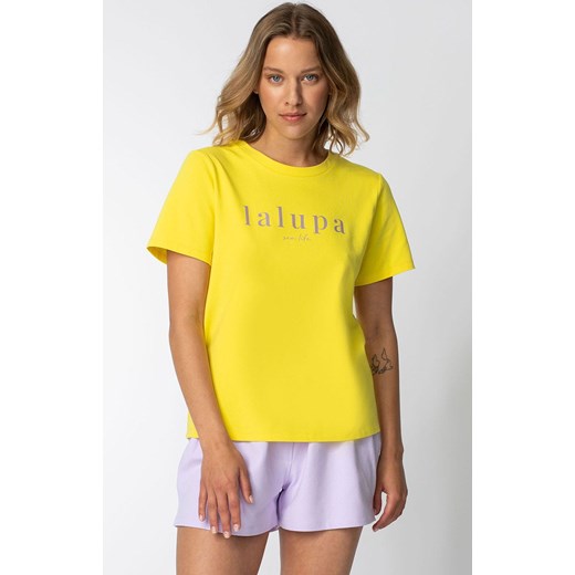 LA109 T-shirt z napisem LALUPA sea life, Kolor żółty, Rozmiar L, LaLupa Lalupa M Primodo