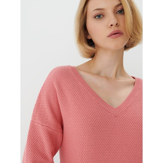 Mohito - Bawełniany sweter - Różowy Mohito M Mohito