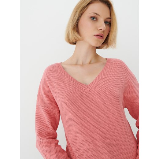 Mohito - Bawełniany sweter - Różowy Mohito L Mohito