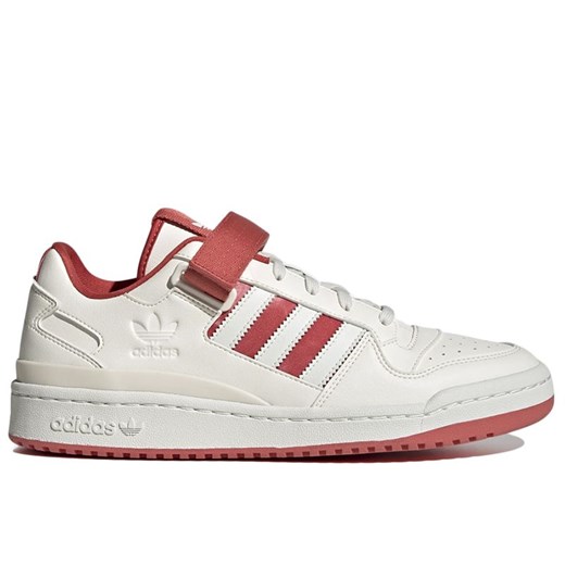 Buty adidas Originals Forum Low GW2043 - kremowo-czerwone ze sklepu streetstyle24.pl w kategorii Buty sportowe męskie - zdjęcie 141732902