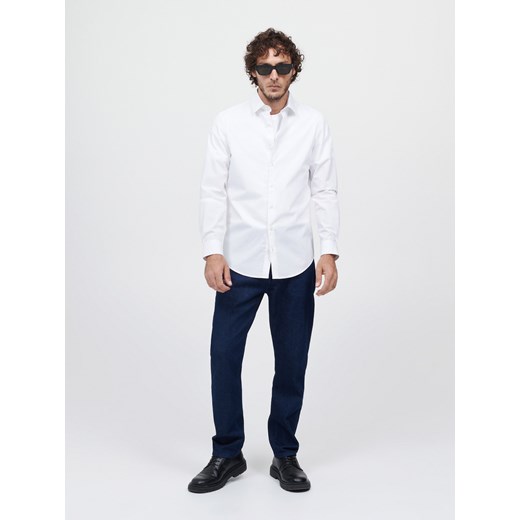 Reserved - Bawełniana koszula slim fit - Biały Reserved XL Reserved