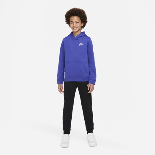 Bluza z kapturem dla dużych dzieci Nike Sportswear Club - Niebieski Nike S okazja Nike poland